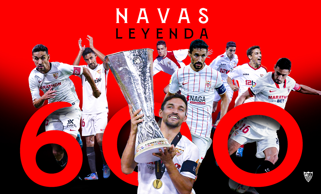 Jesús Navas reaches 600 appearances