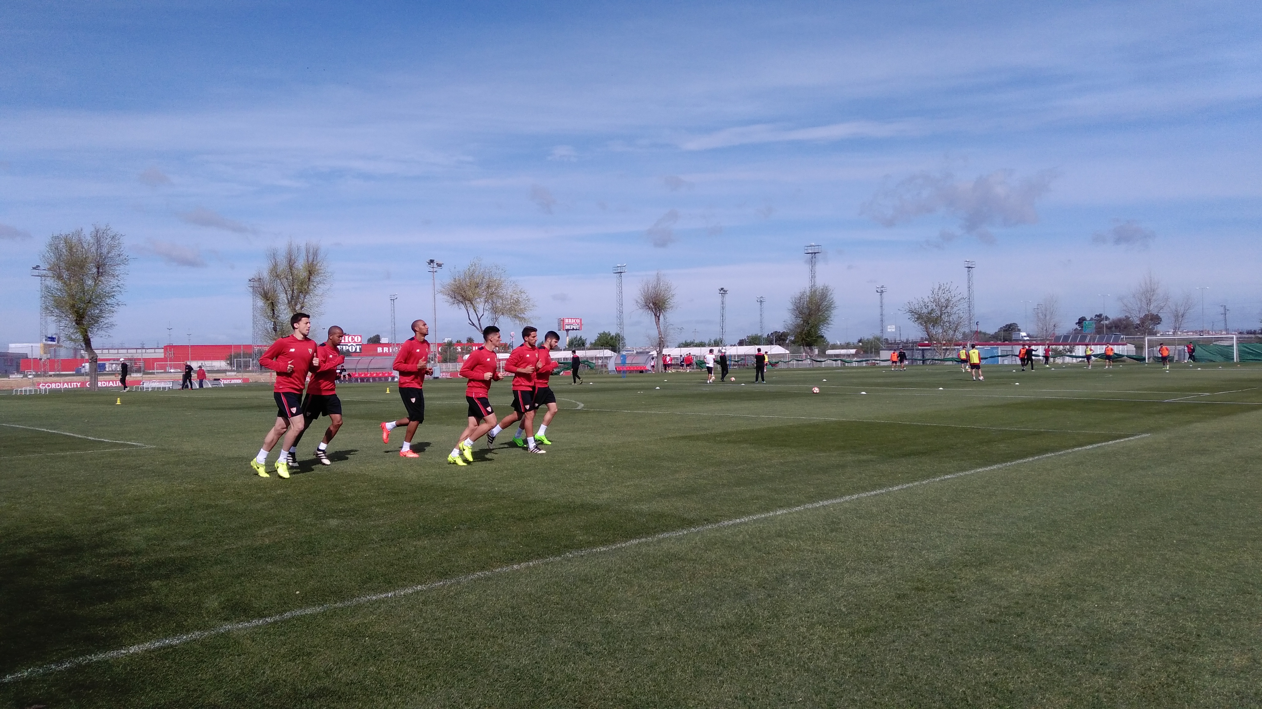 Sevilla FC training session