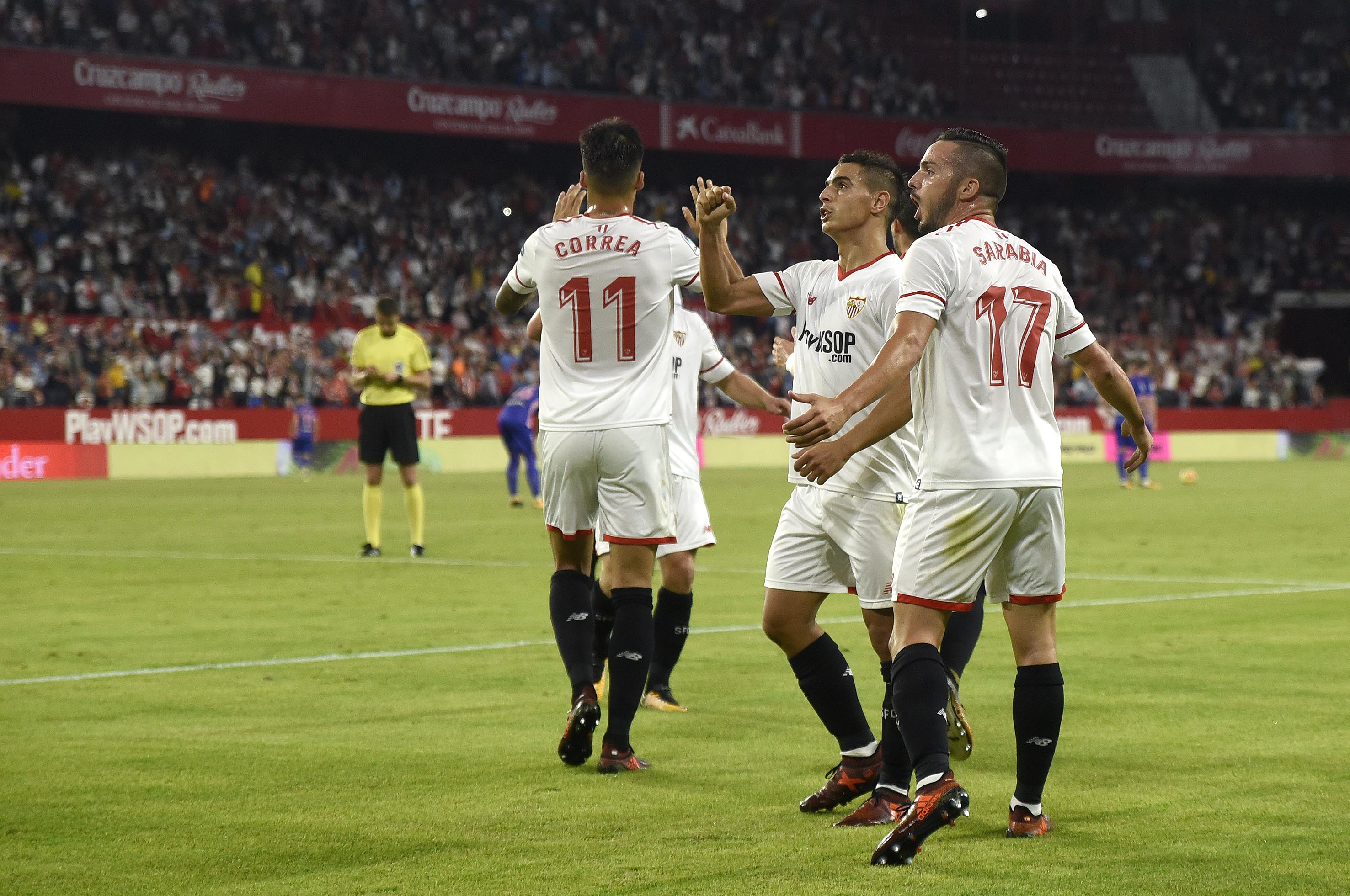 Celebration of goal against Leganés in La Liga