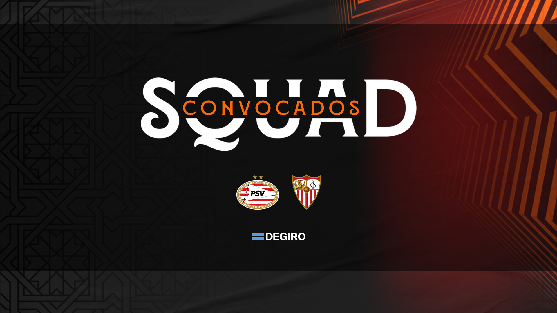 Squad list PSV Eindhoven - Sevilla FC