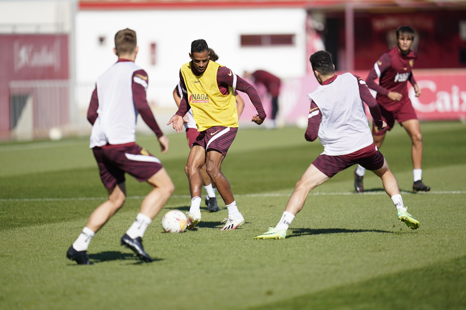 Sevilla FC training at the training ground
