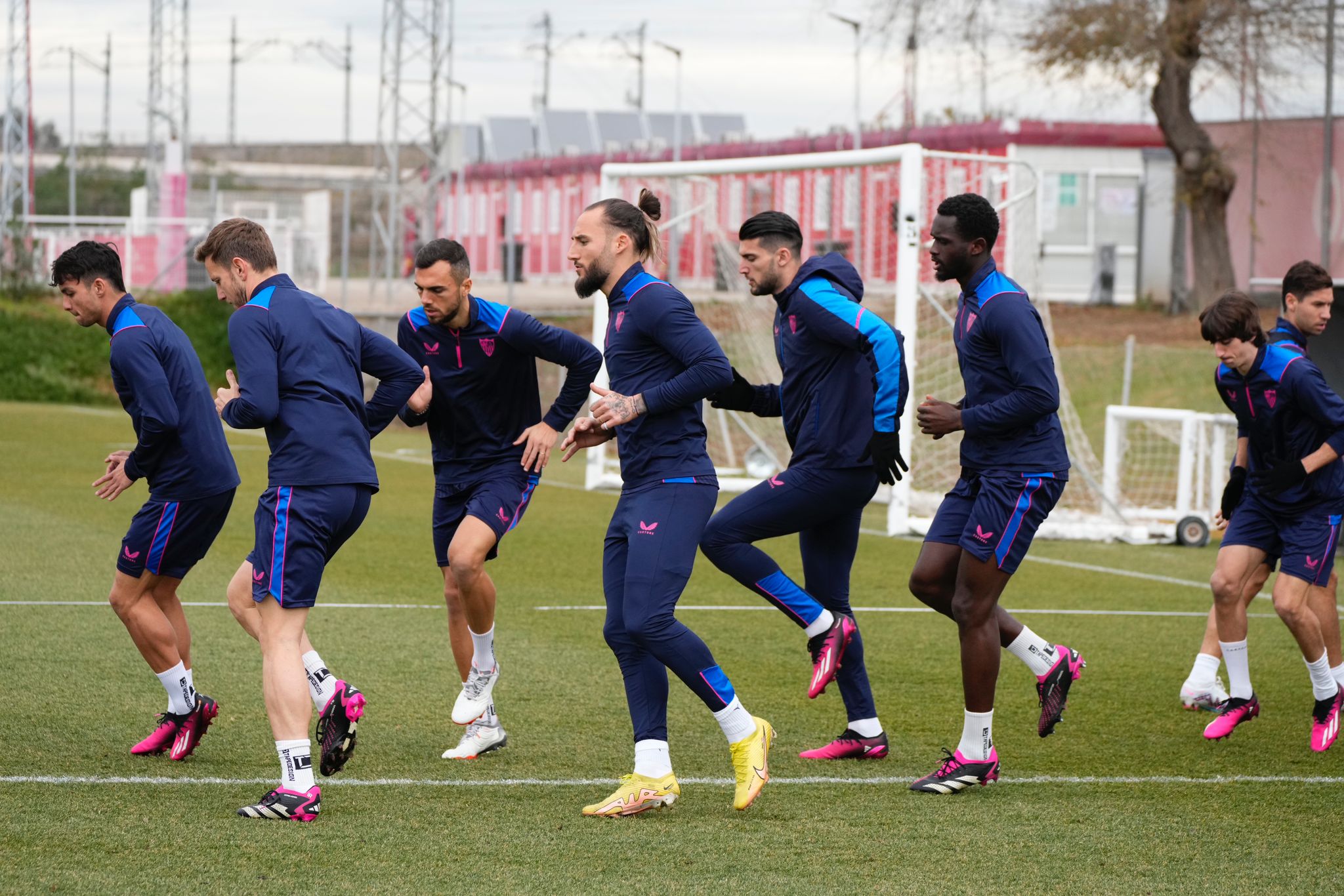 Sevilla FC training on 8 February
