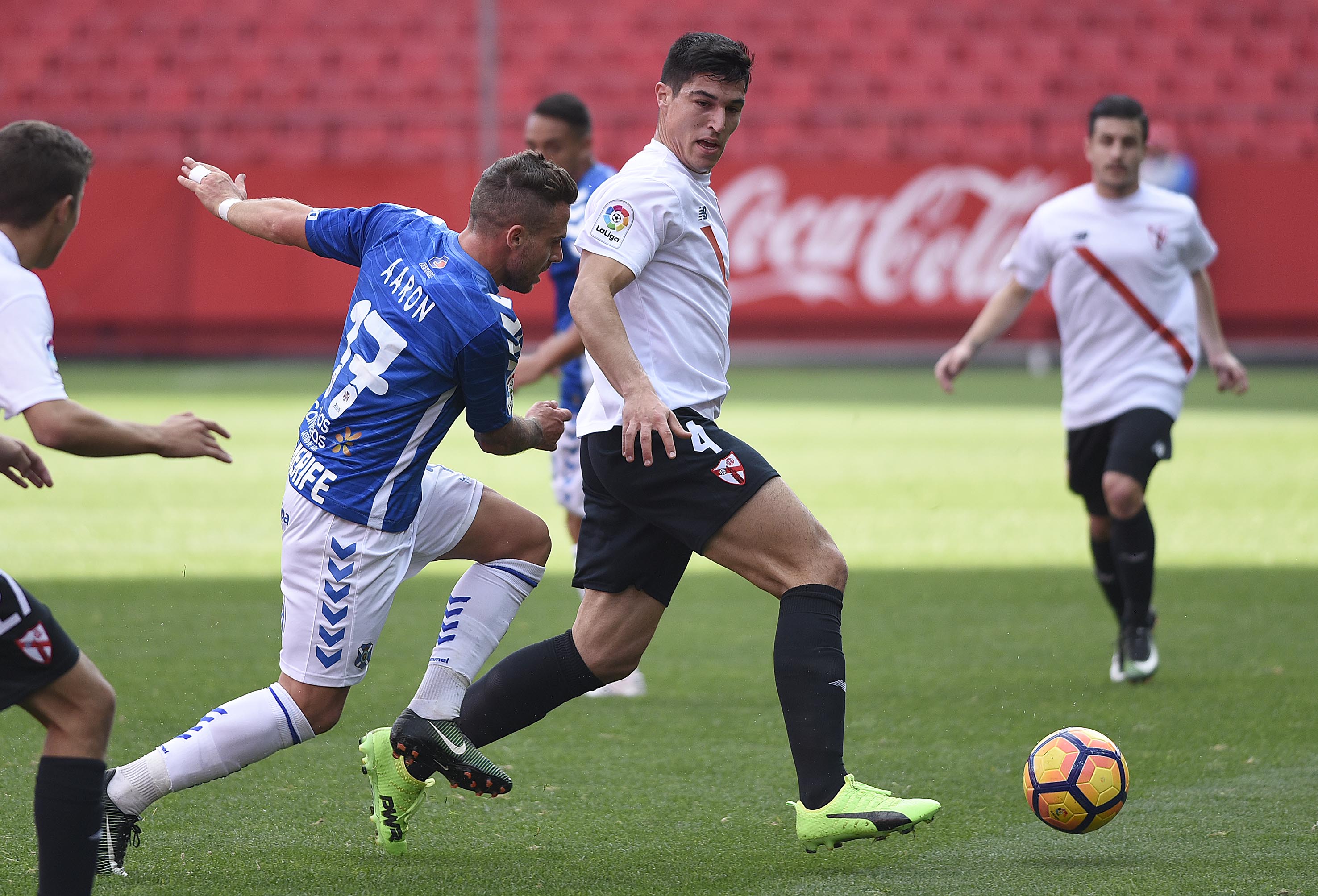 Diego González, en el partido contra el Tenerife