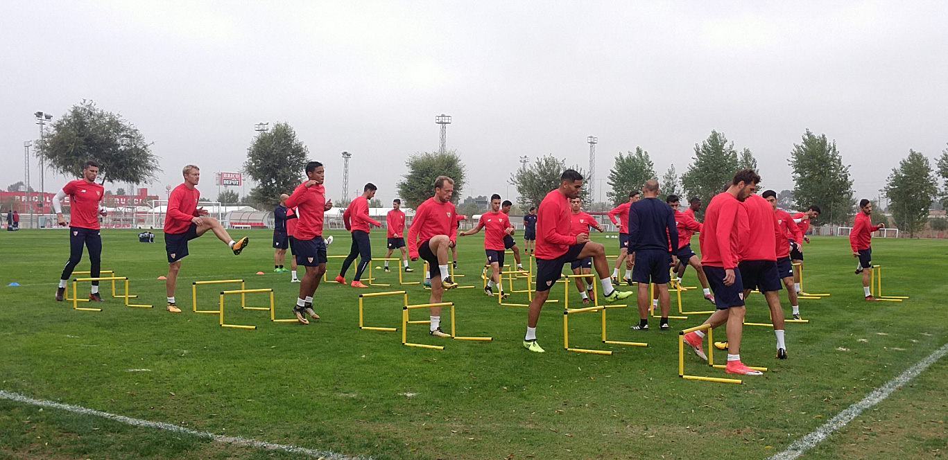 Entrenamiento del Sevilla FC del 30 de octubre