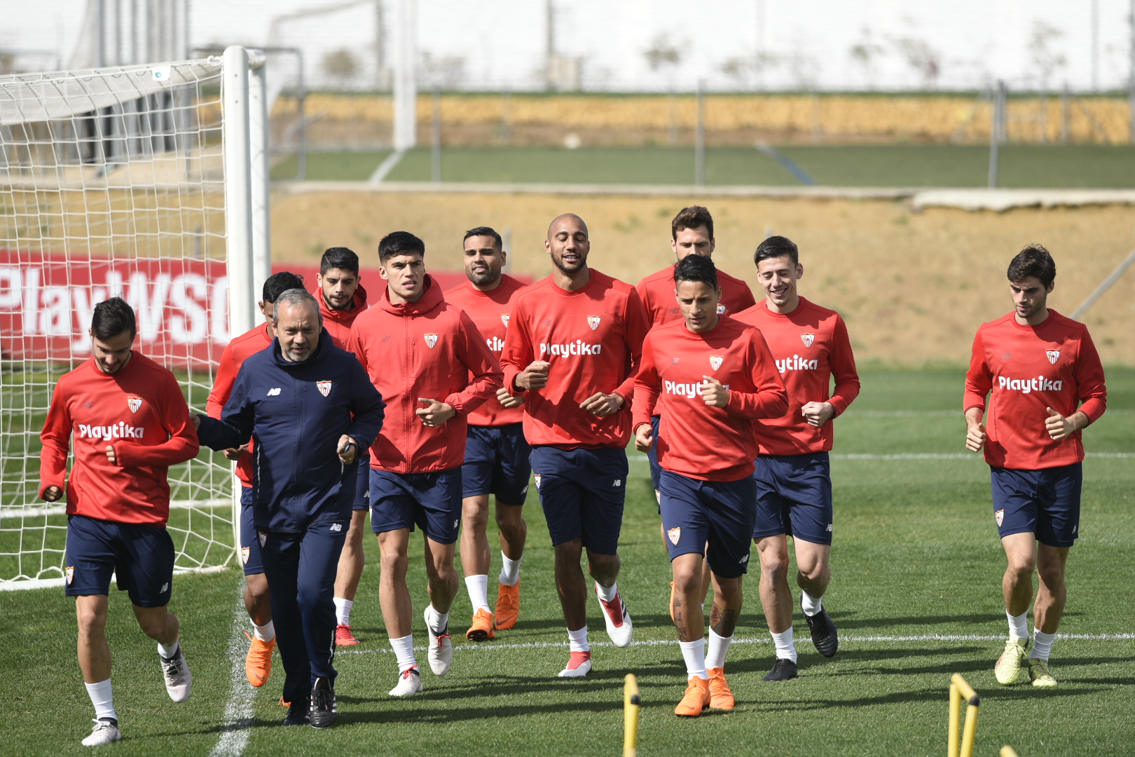 Sevilla FC training on the 7th of March