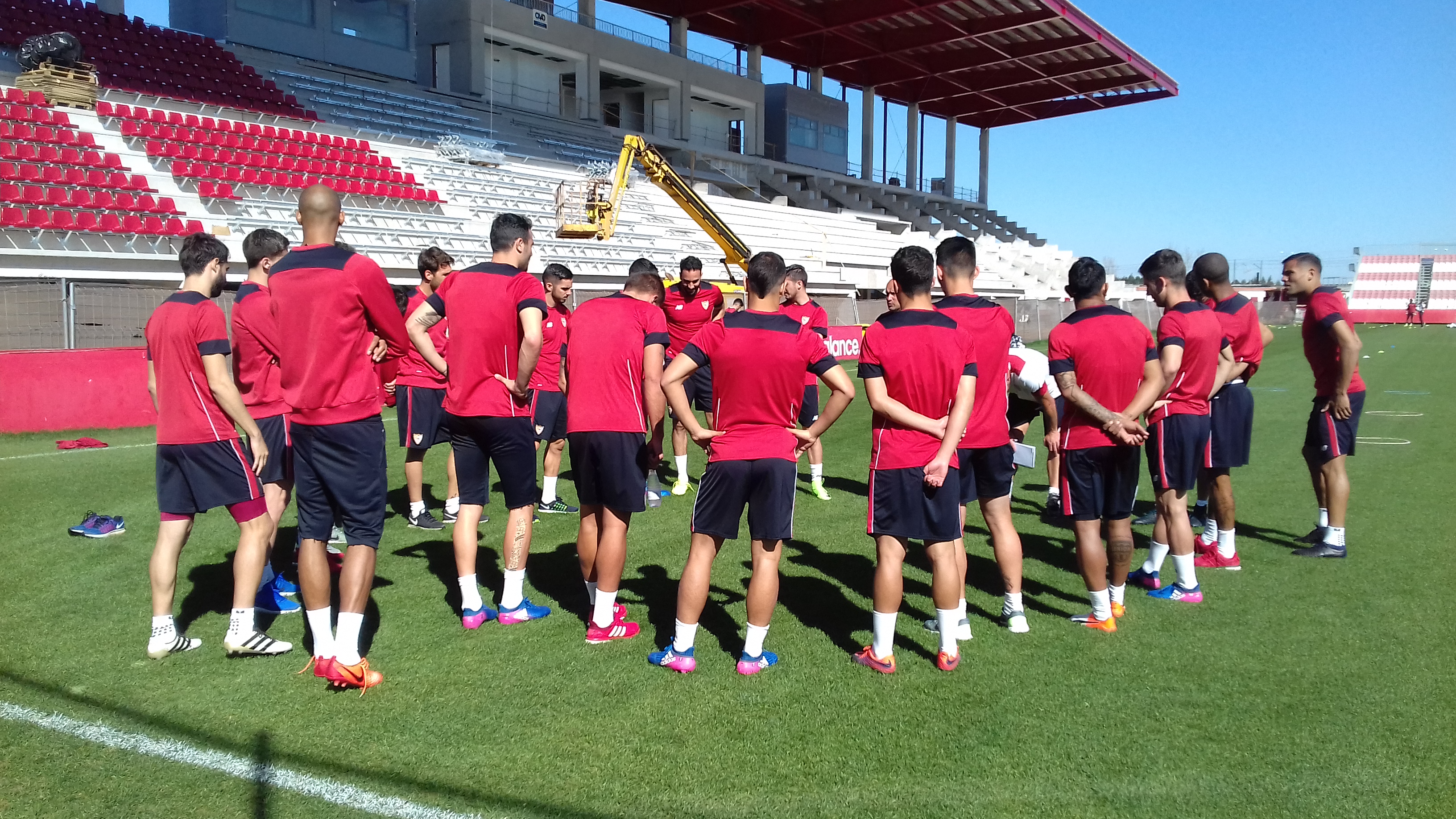 Sevilla FC at the training ground