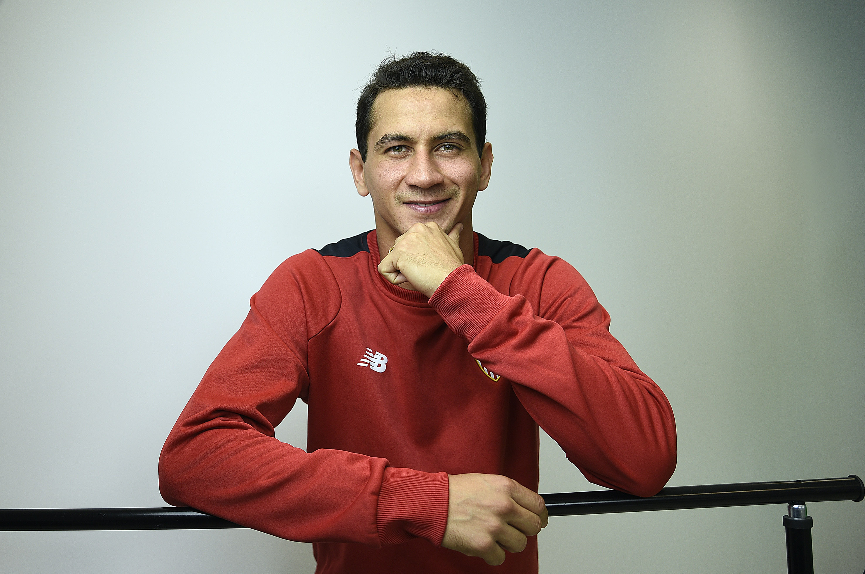 Ganso at his interview with Sevilla FC media