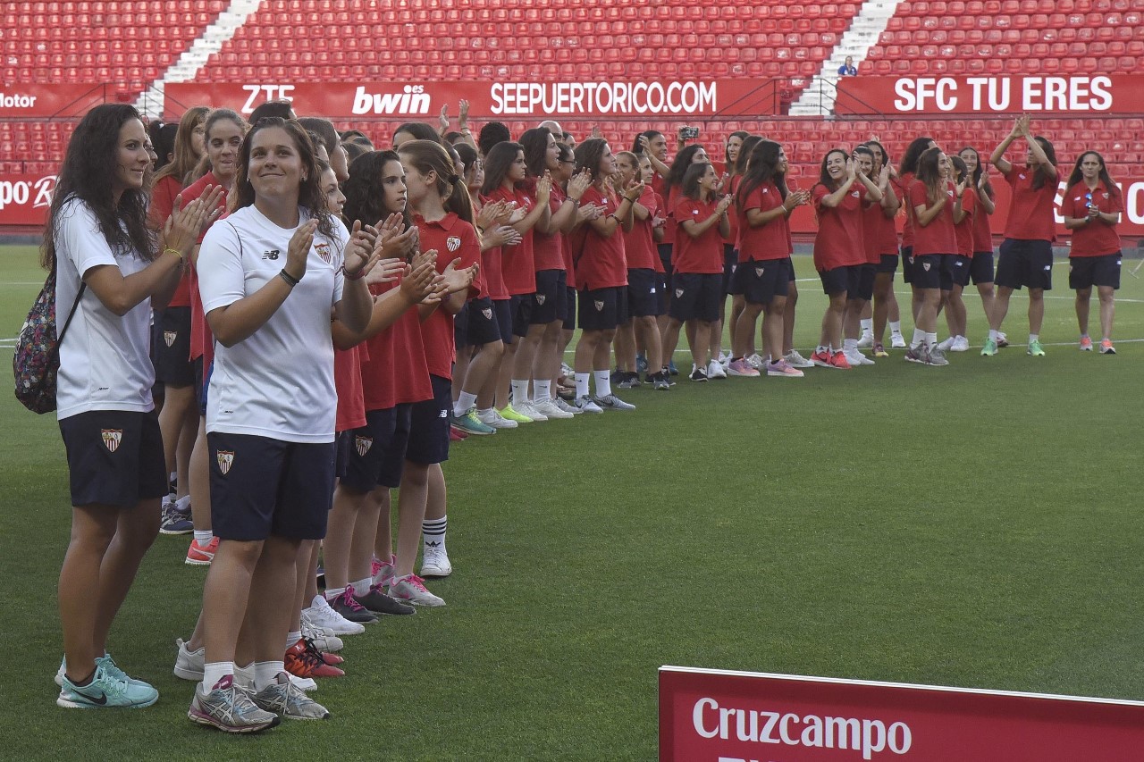 Los tres equipos del Sevilla FC Femenino