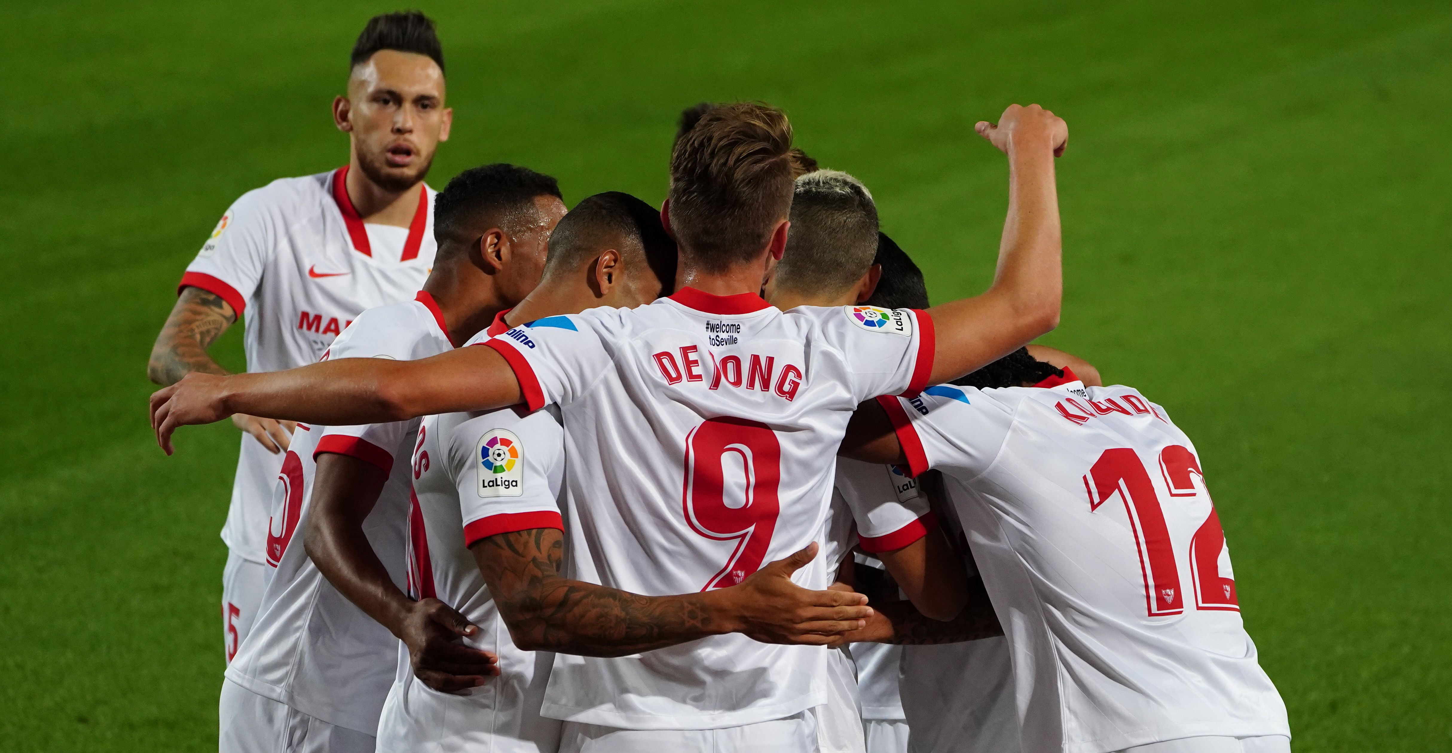 Sevilla FC celebrate a goal