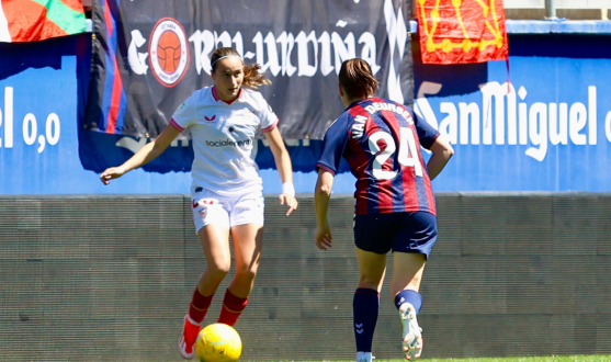 Alba Cerrato, en su primer partido como titular ante el Eibar