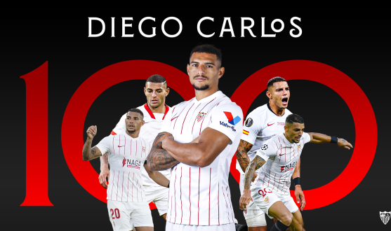 Diego Carlos cumple cien partidos como sevillista
