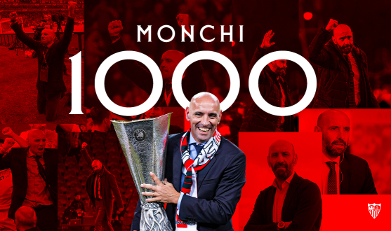 1000 matches for Monchi as Sporting Director