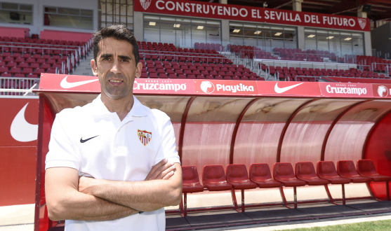 Paco Gallardo, entrenador Sevilla Atlético