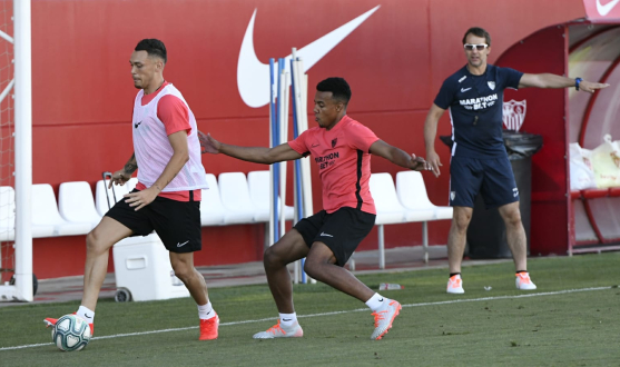 Entrenamiento del Sevilla FC del 5 de julio 