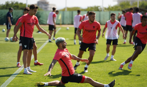 Entrenamiento del Sevilla FC del jueves 11