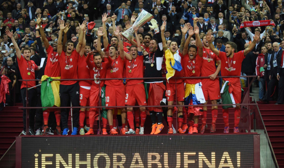 El Sevilla FC celebra su cuarta UEFA Europa League