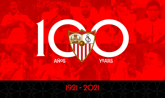 100 years of the Sevilla FC badge