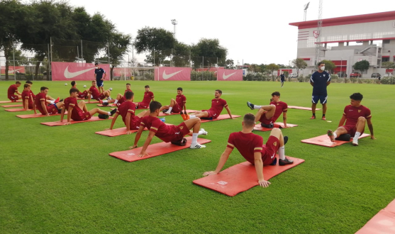 Imagen del entrenamiento del Sevilla Atlético