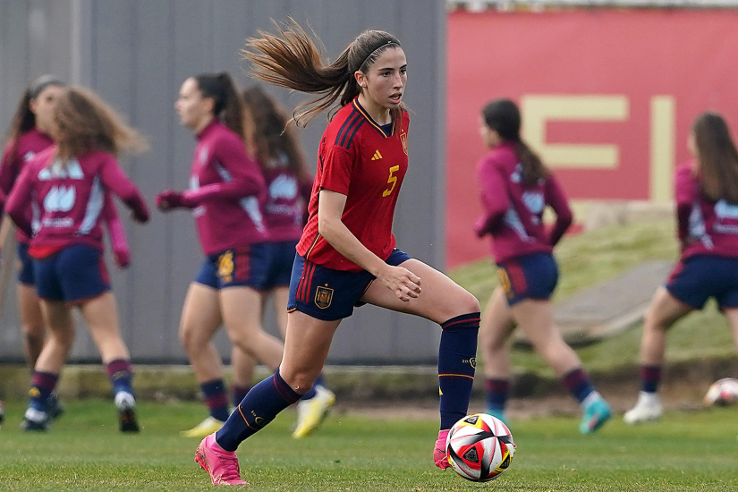 Julia Torres, en una imagen con la selección española