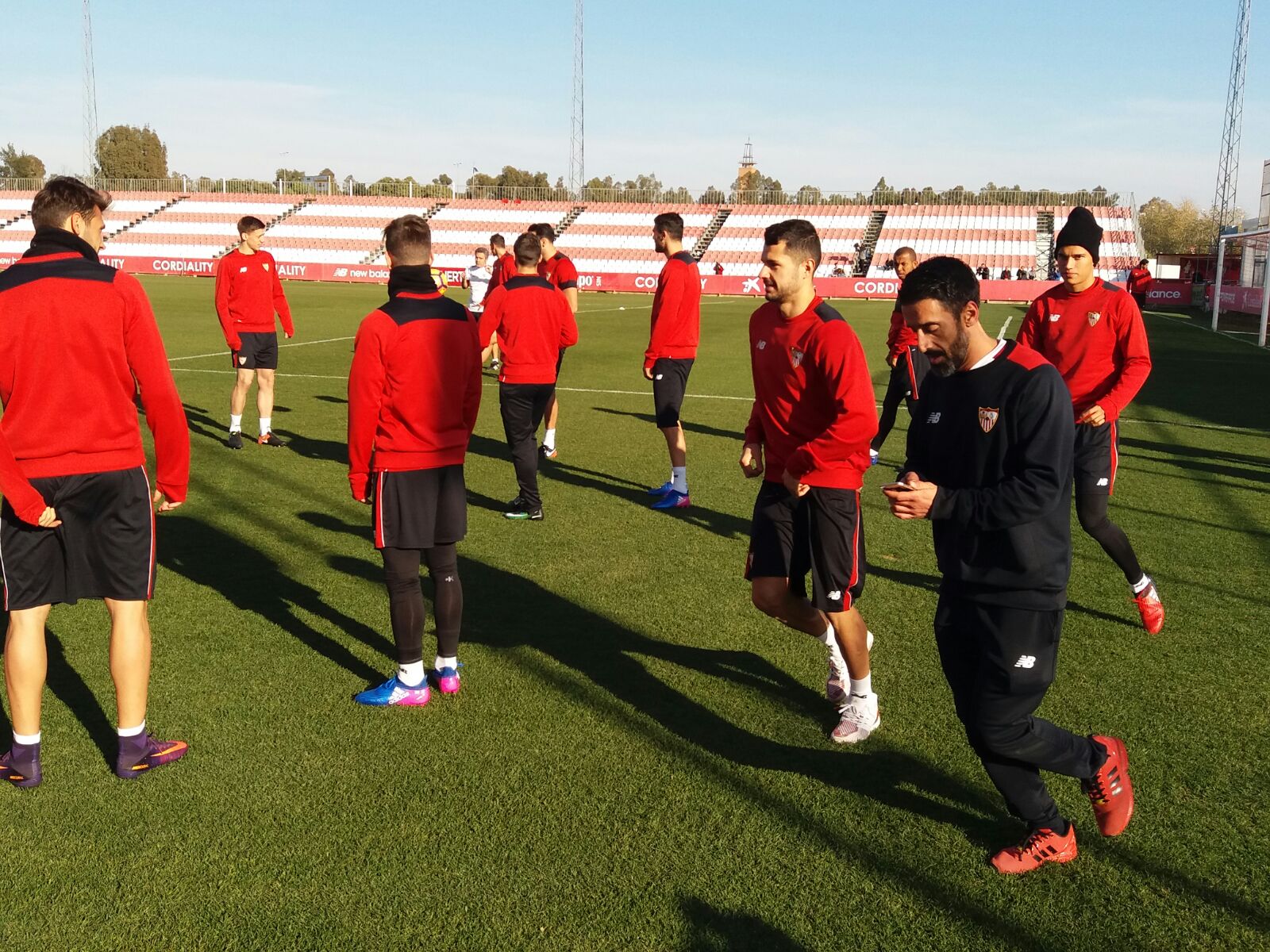 Vitolo del Sevilla FC en un entrenamiento