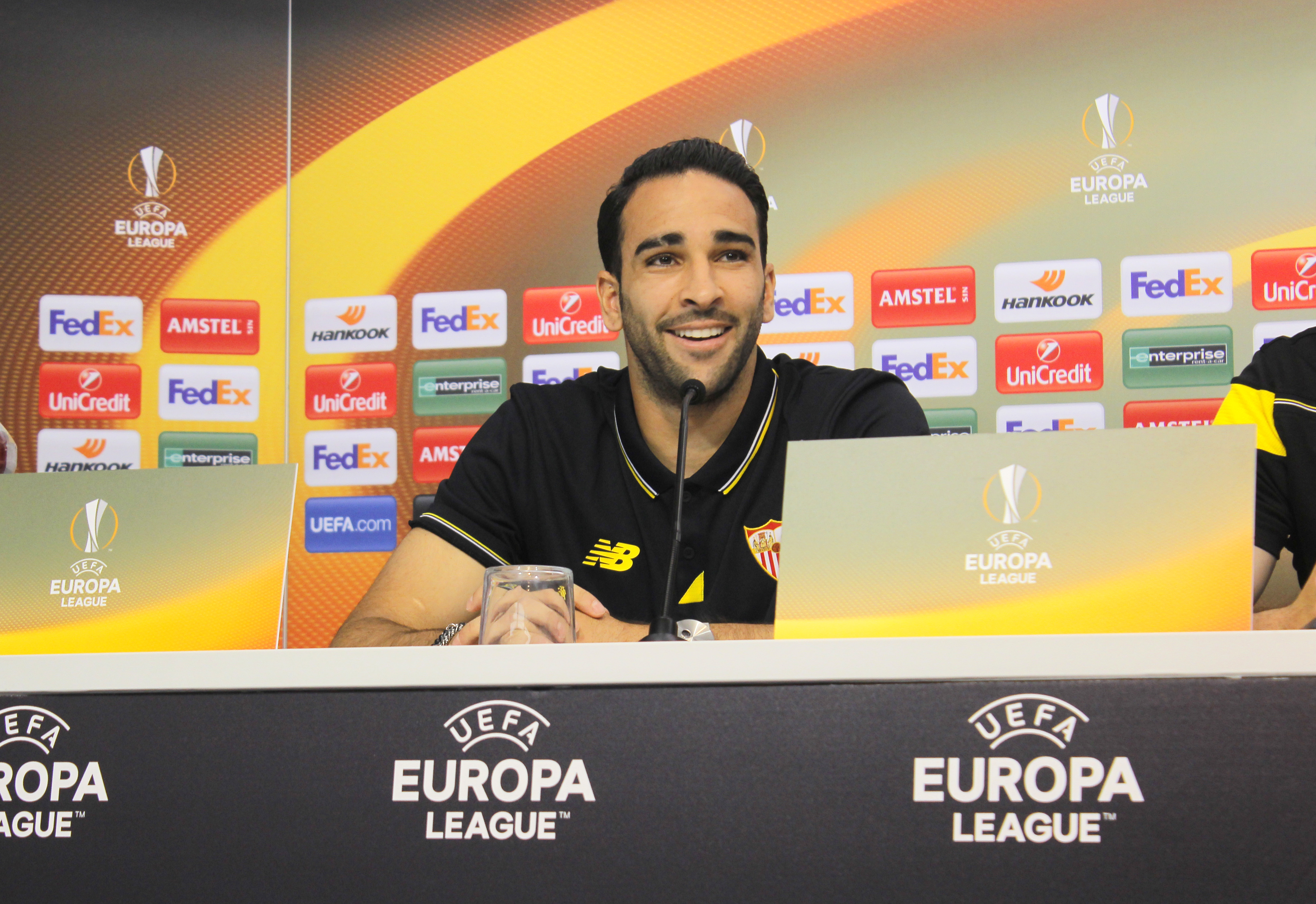 Rami, en la rueda de prensa oficial UEFA antes del partido ante el Shakhtar