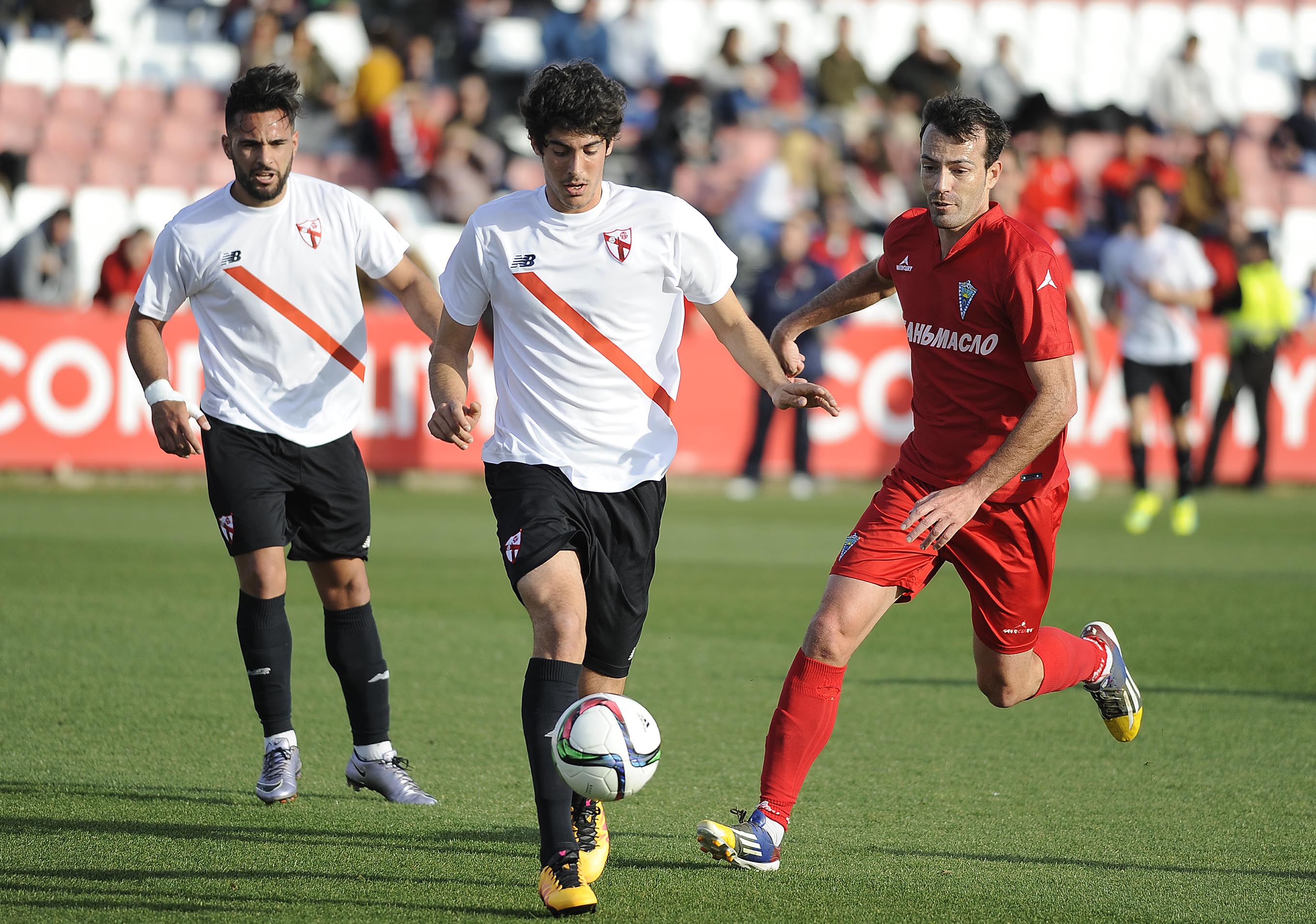 Carlos Fernández del Sevilla Atlético ante el Marbella FC