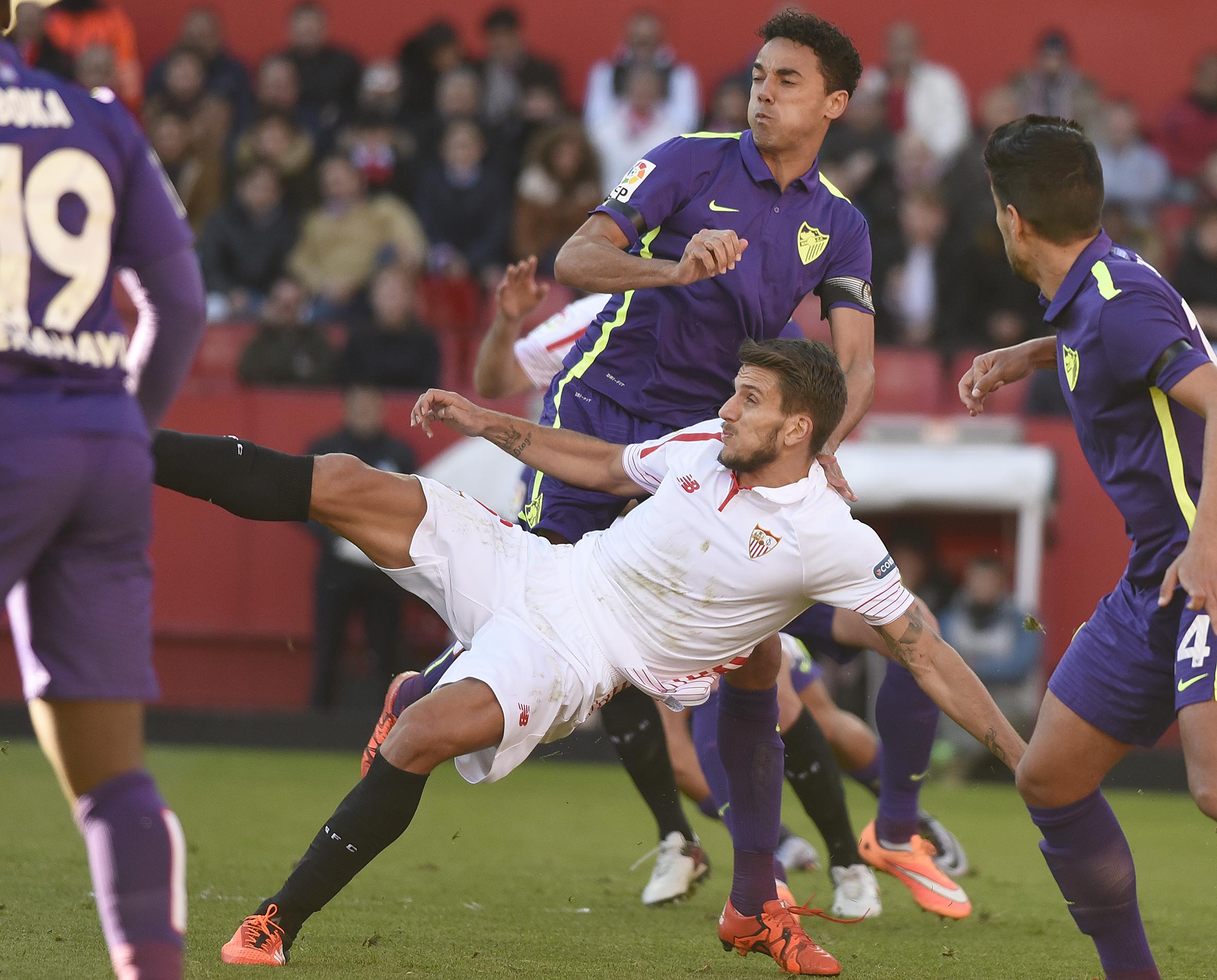 Carriço, en el Sevilla FC-Málaga CF