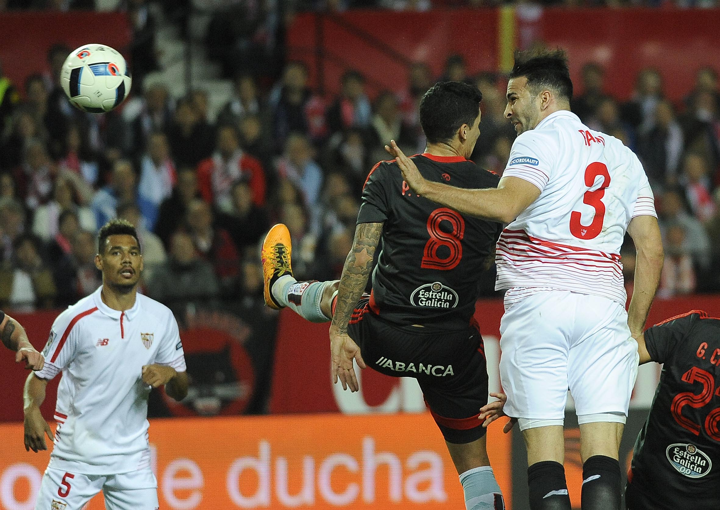 Rami remata de cabeza en el Sevilla FC-Celta