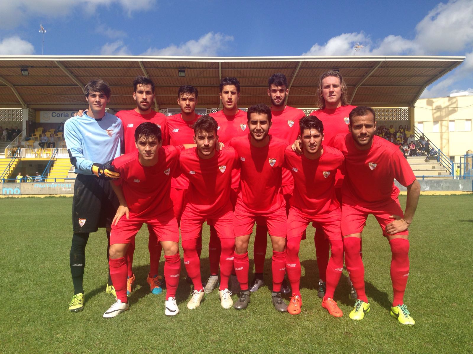 Once inicial del Sevilla C ante el Coria