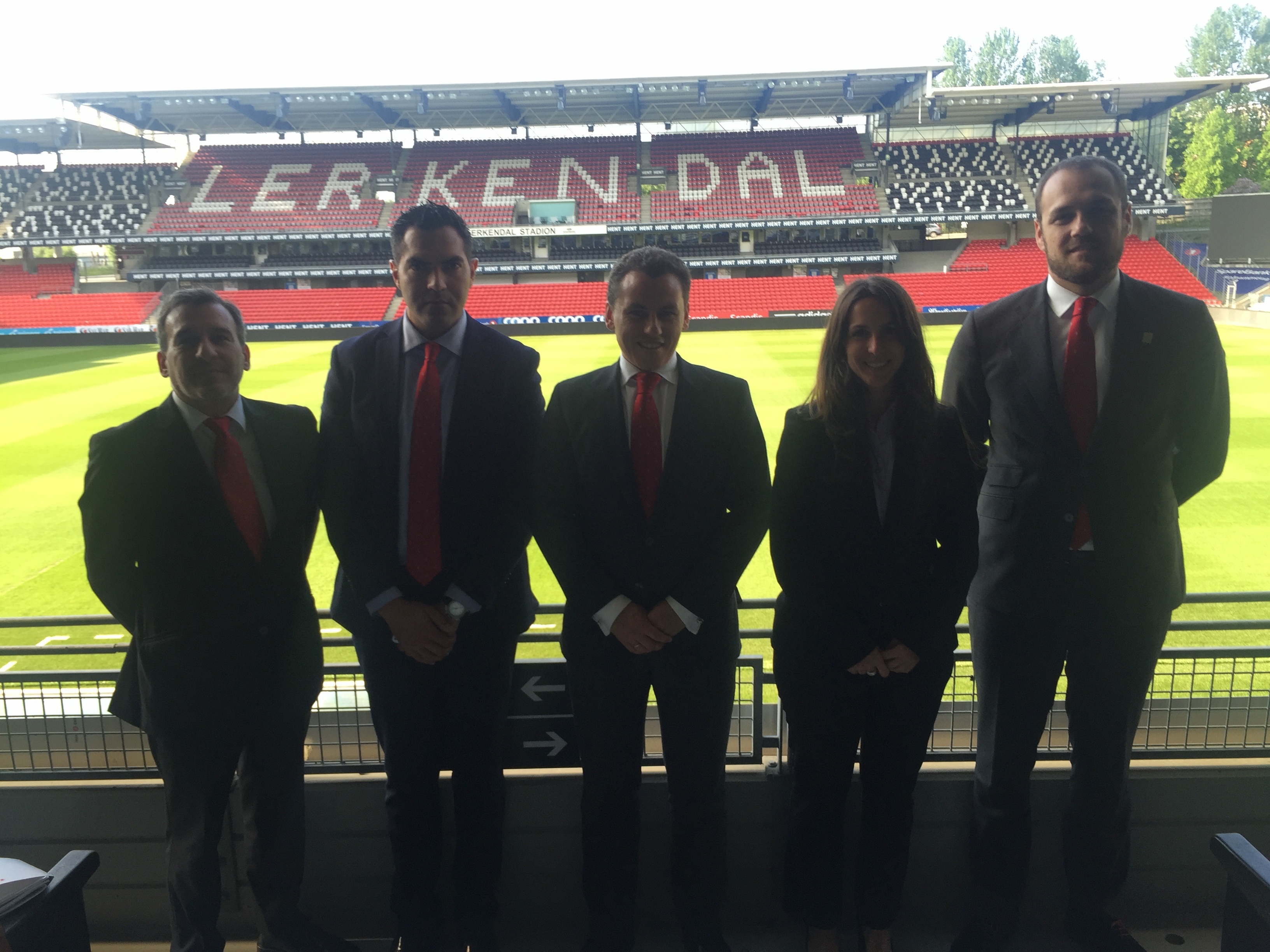 Expedicionarios del Sevilla FC en el  Lerkendal Stadion 