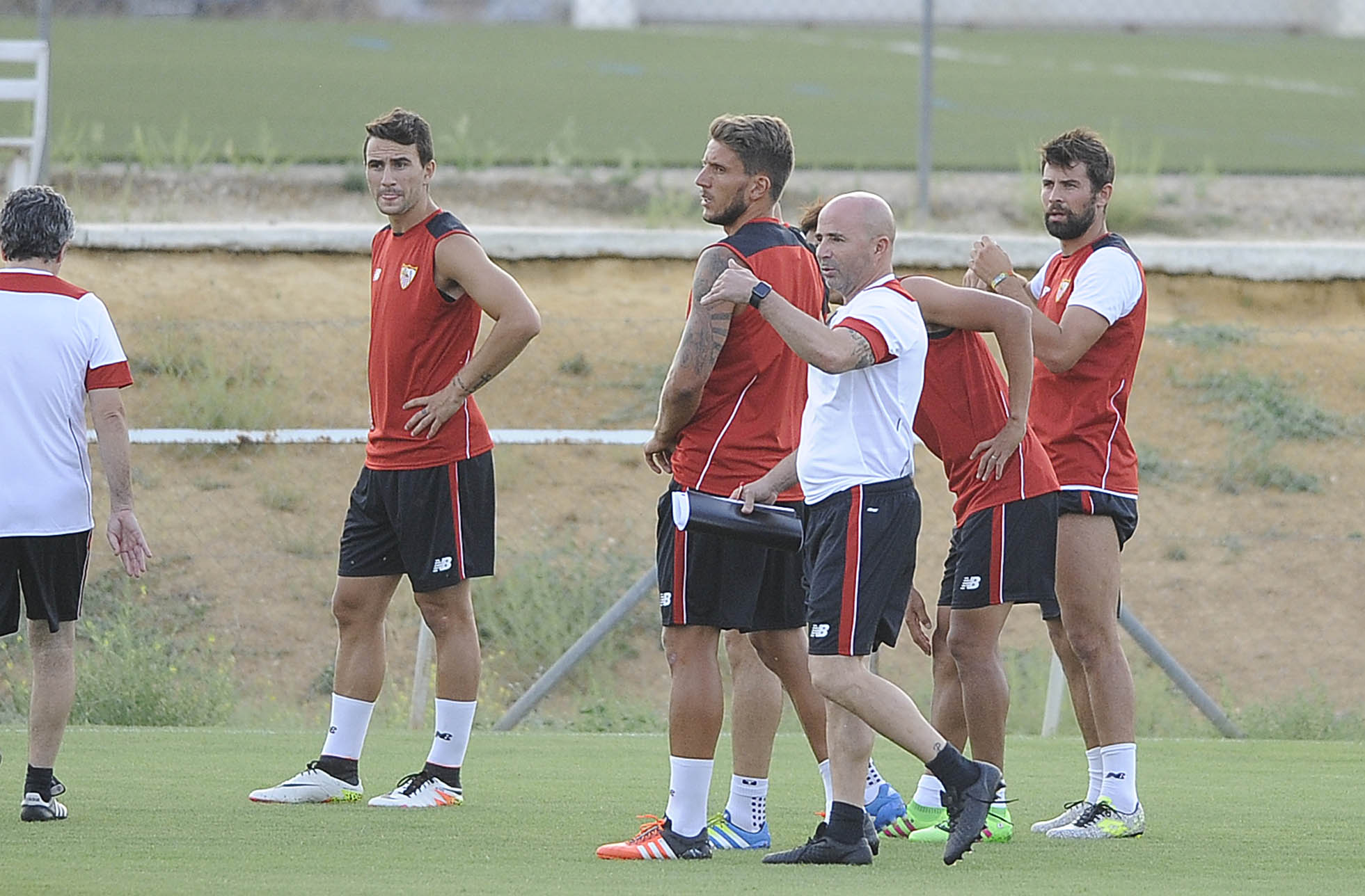 Primer entrenamiento del Sevilla FC de Jorge Sampaoli