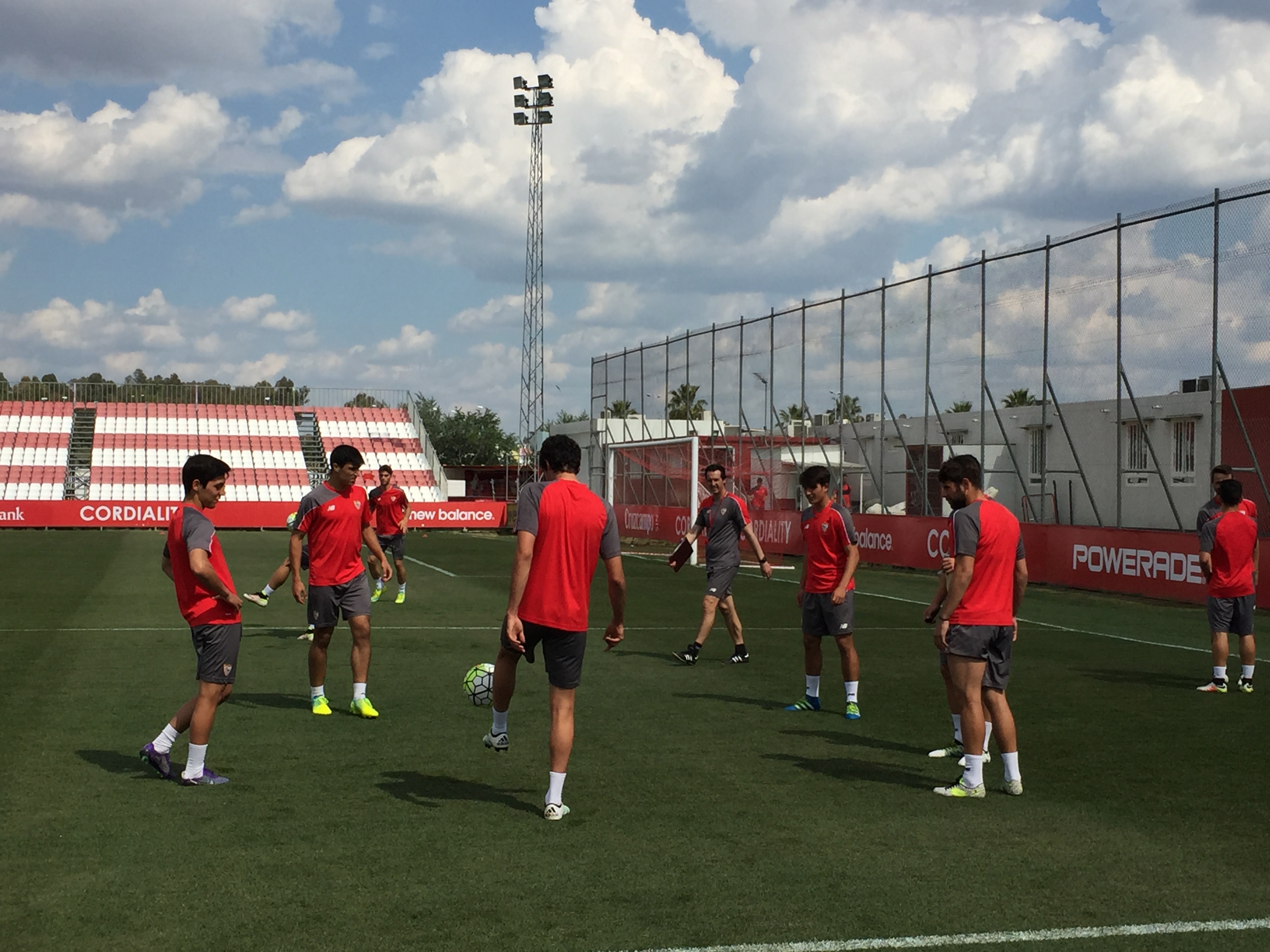 Entrenamiento del Sevilla FC