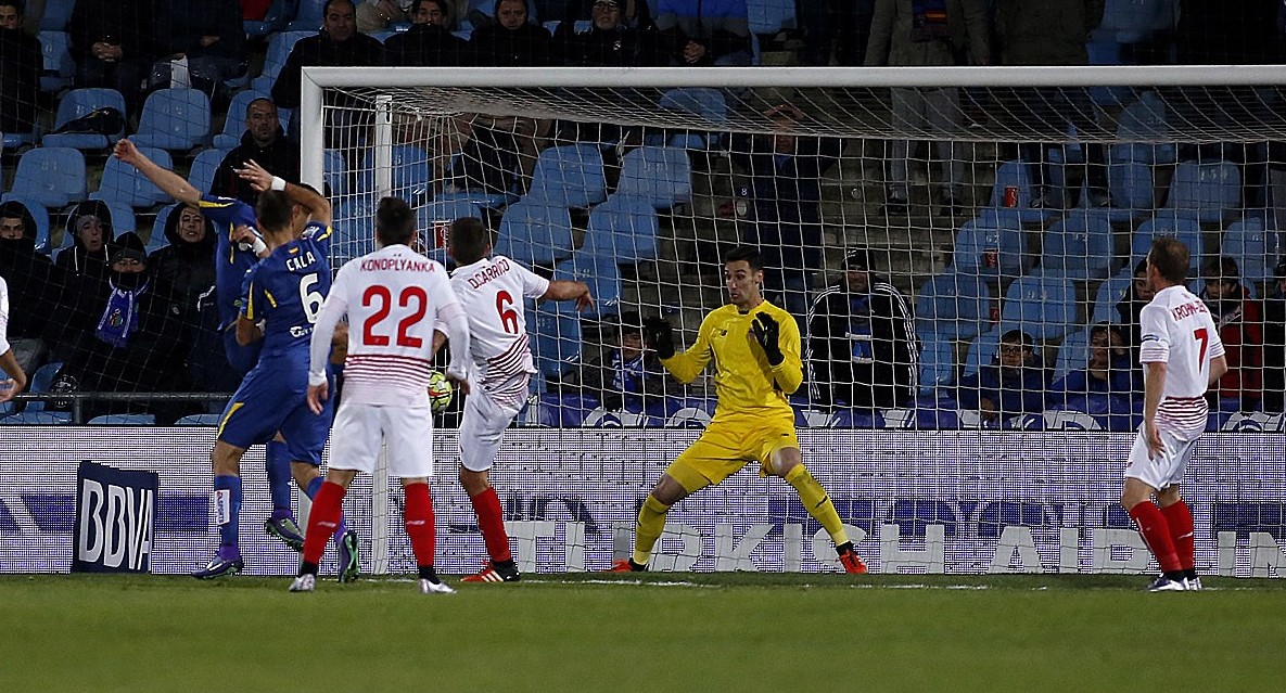 Gol del empate del Getafe ante el Sevilla FC