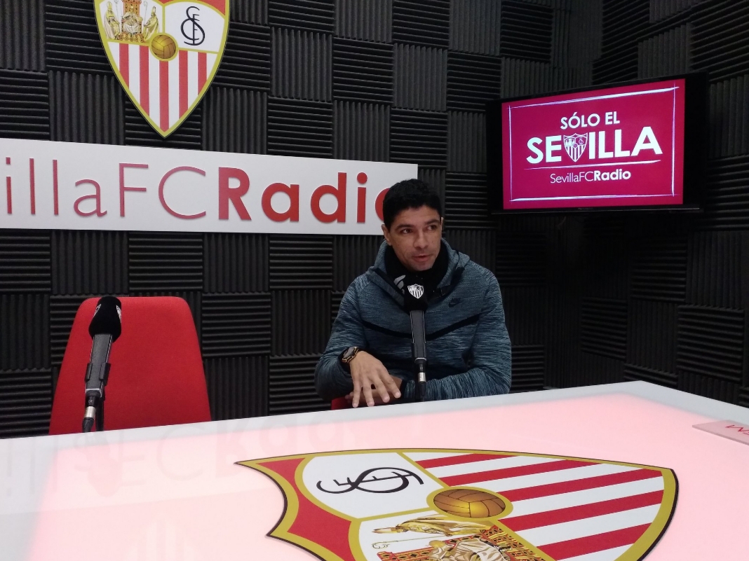 Renato en la radio del Sevilla FC