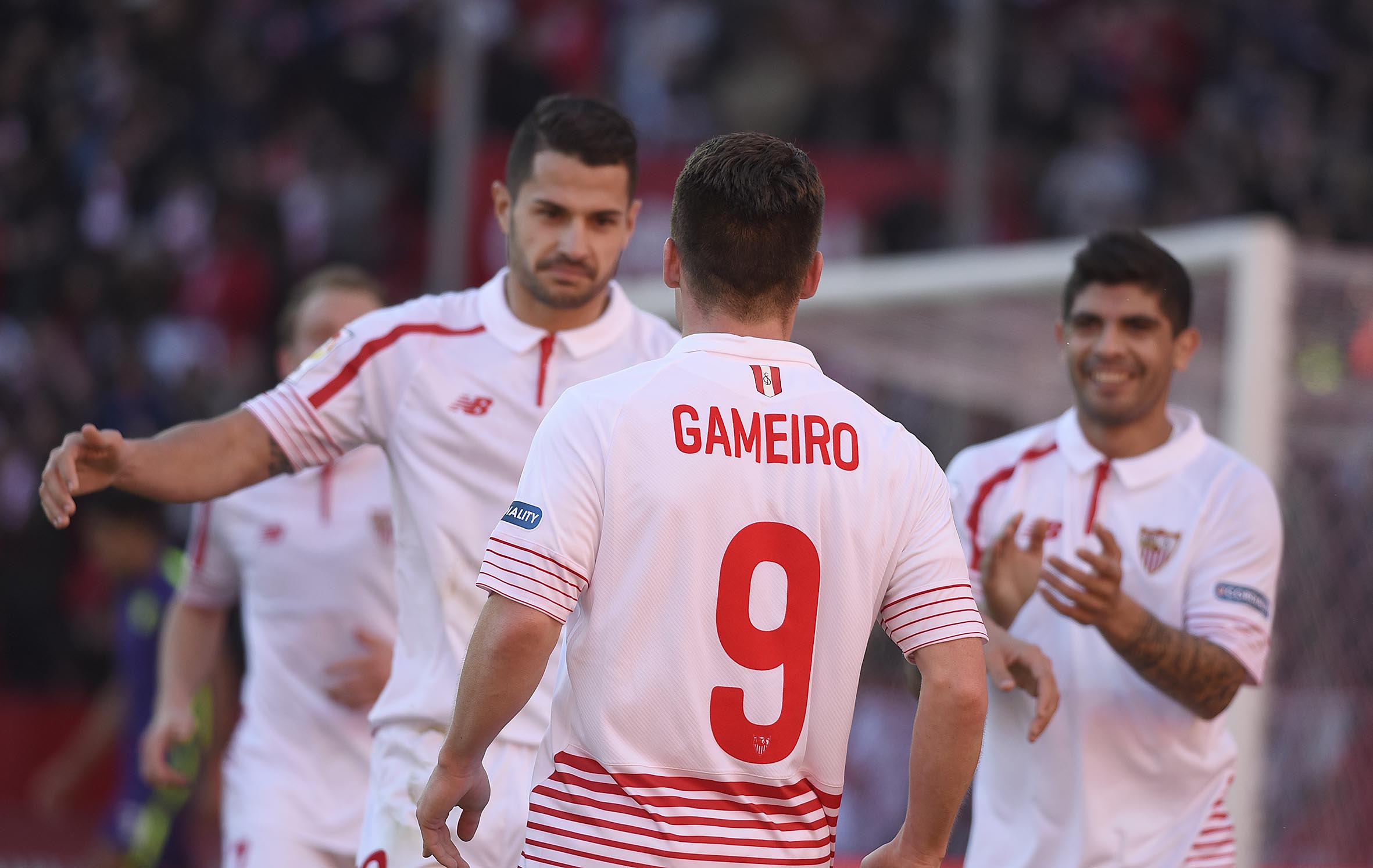 Vitolo y GAmeiro en el Sevilla FC-Málaga CF