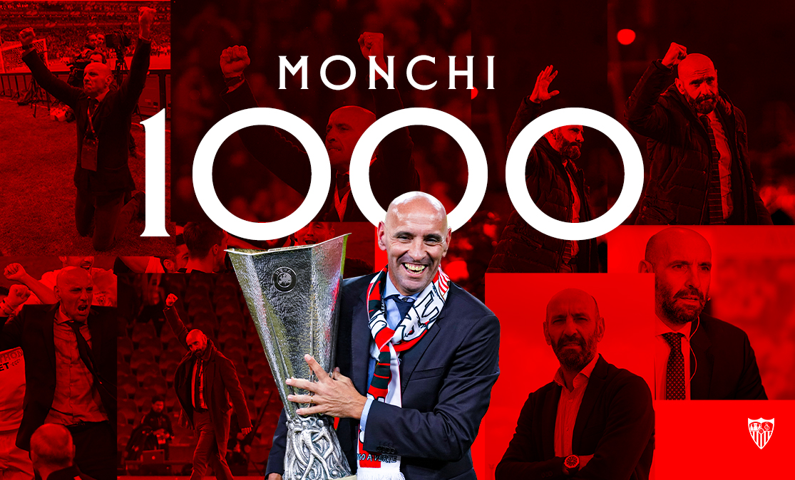 1000 matches for Monchi as Sporting Director