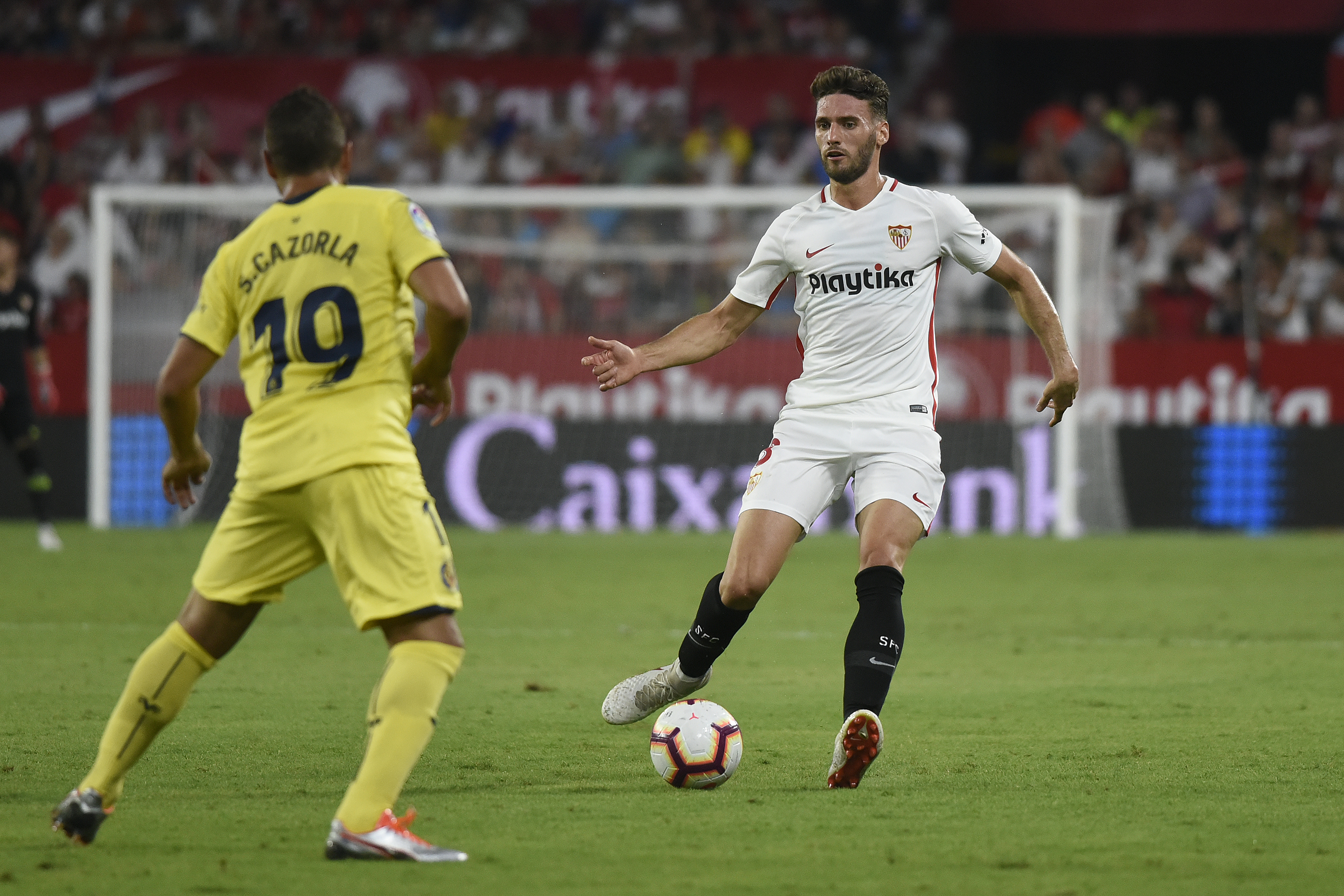 Sergi Gómez del Sevilla FC ante el Villarreal