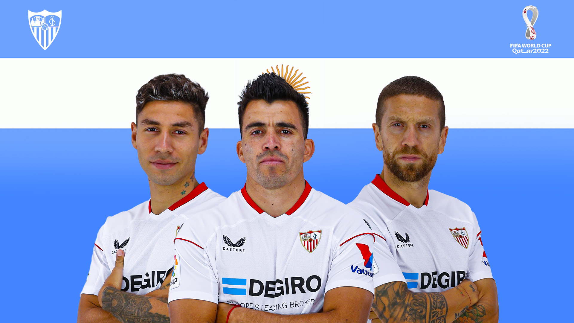 Montiel, Acuña y Papu Gómez, convocados con Argentina para el Mundial