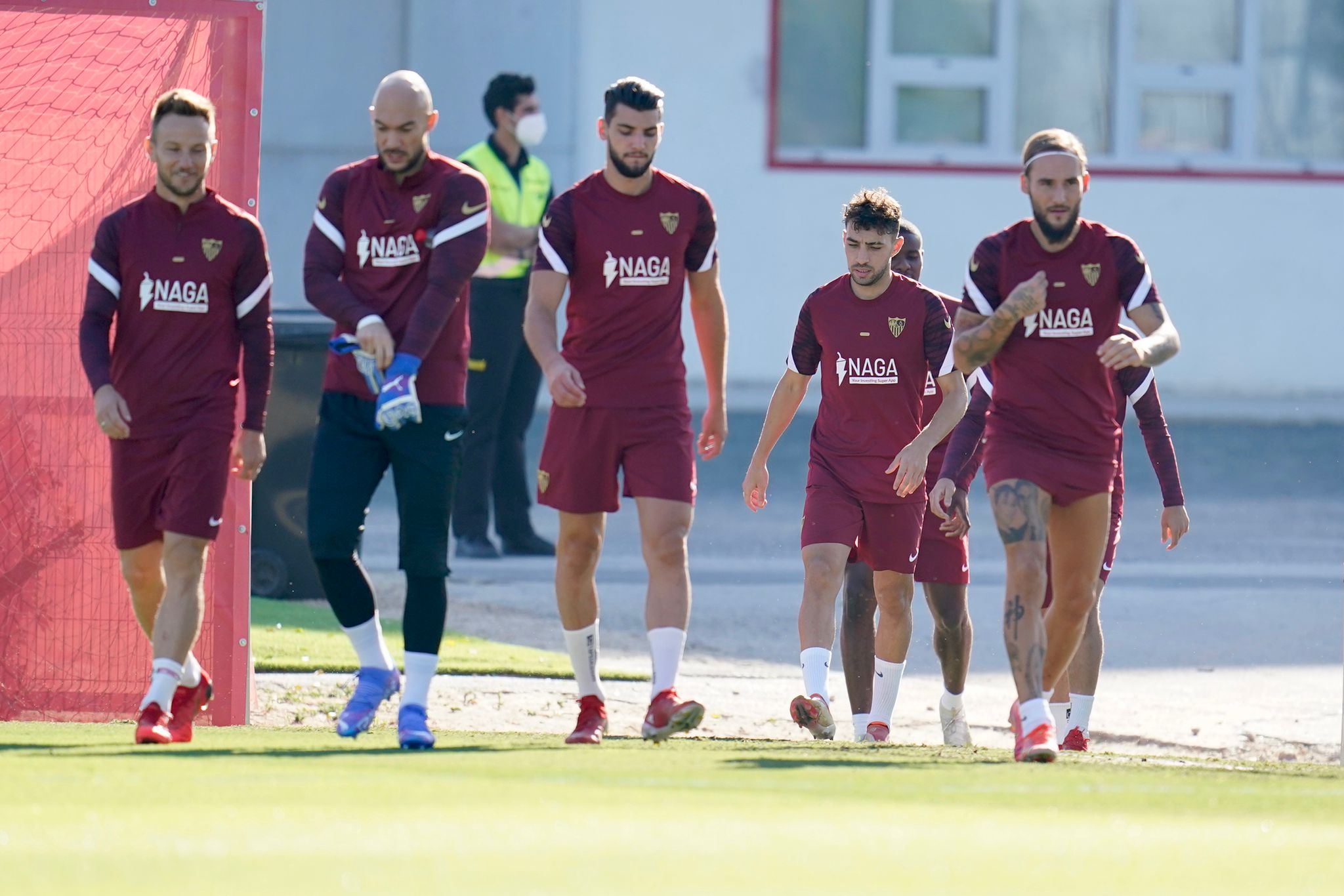 Sevilla FC trained this Thursday with the international players after their return
