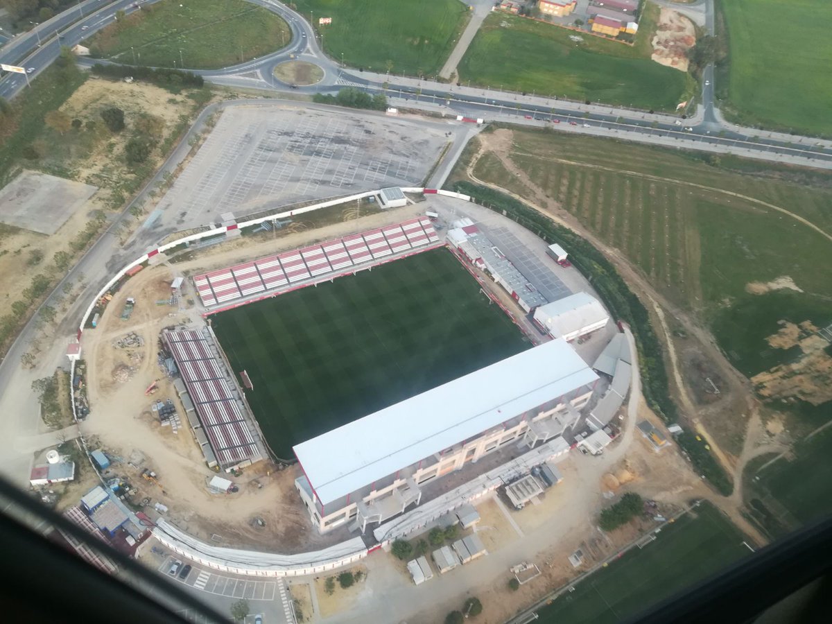 Vista aérea del Viejo Nervión de la Ciudad Deportiva