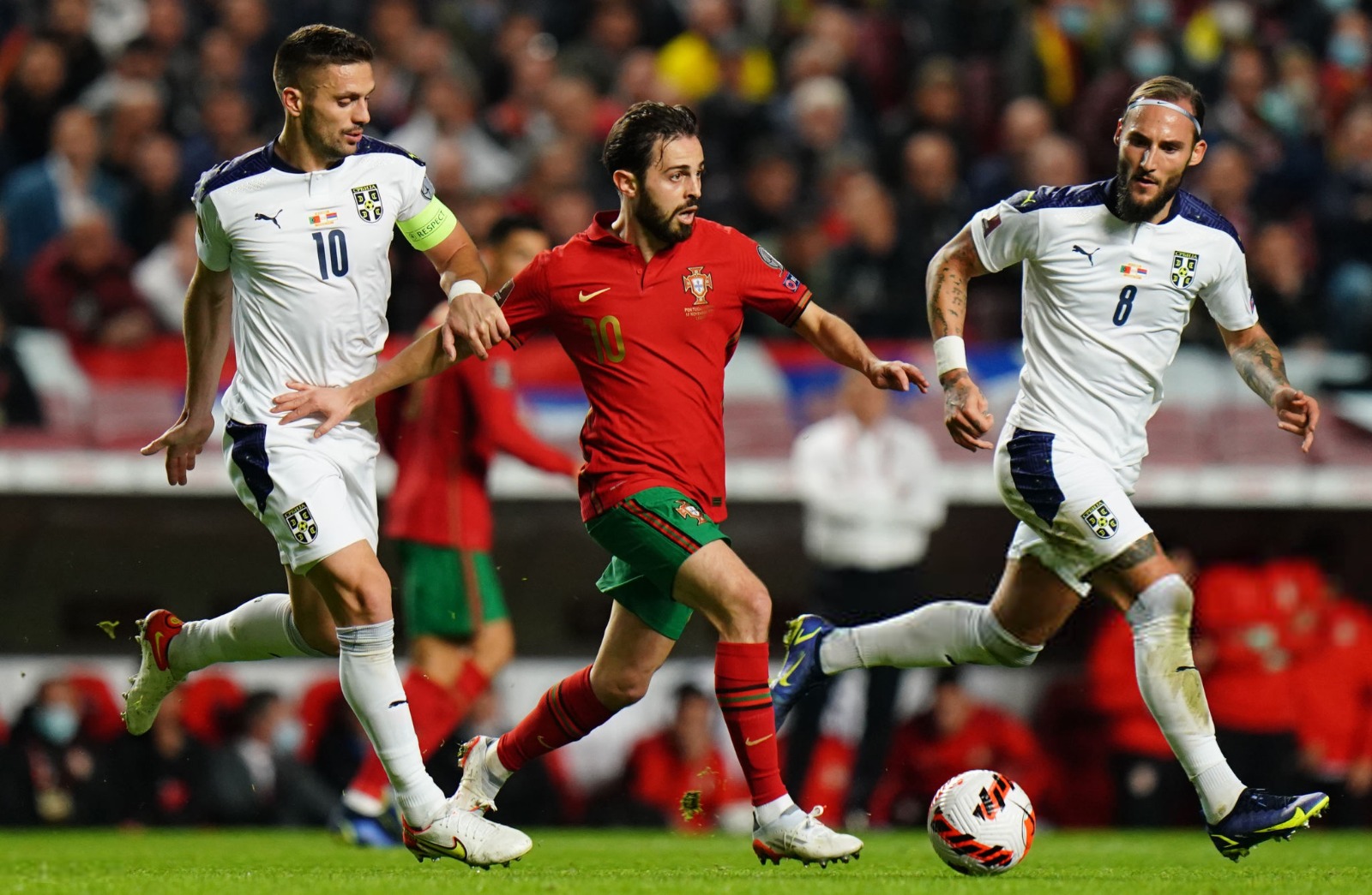 Gudelj in action in the game against Portugal 