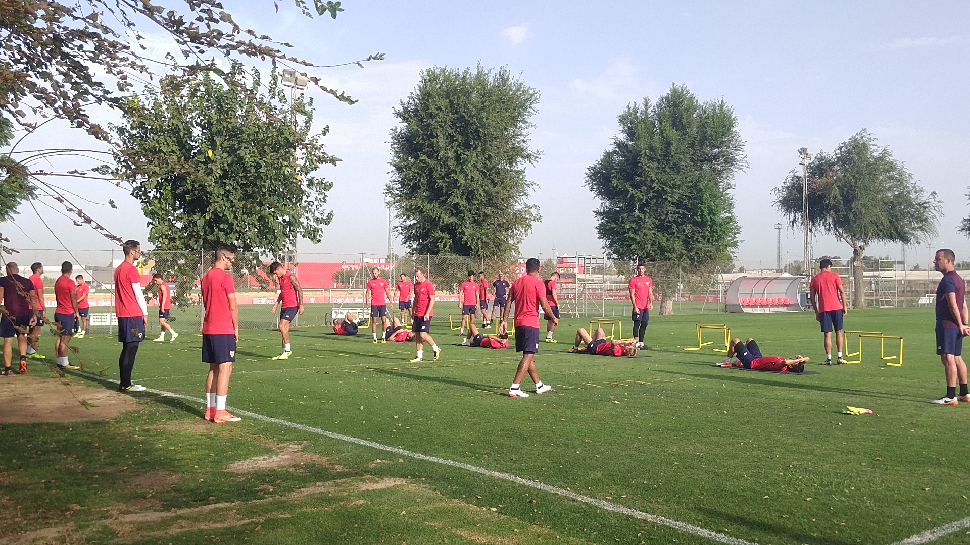 Sevilla FC training in Sports Village