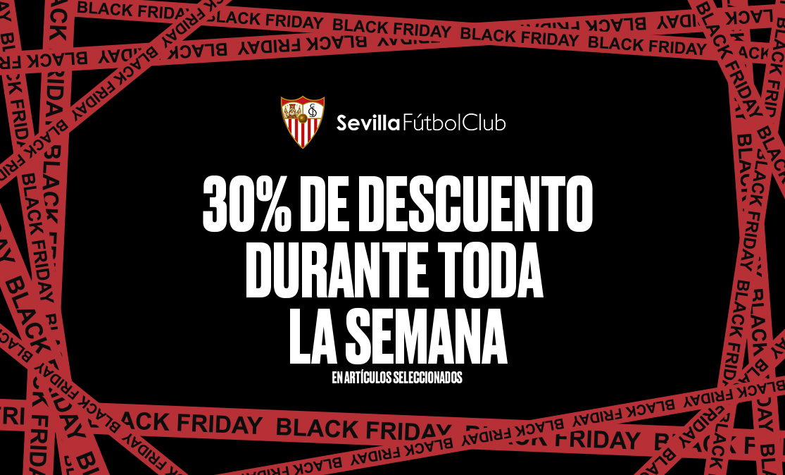 Black Friday discount in the official Sevilla FC shops