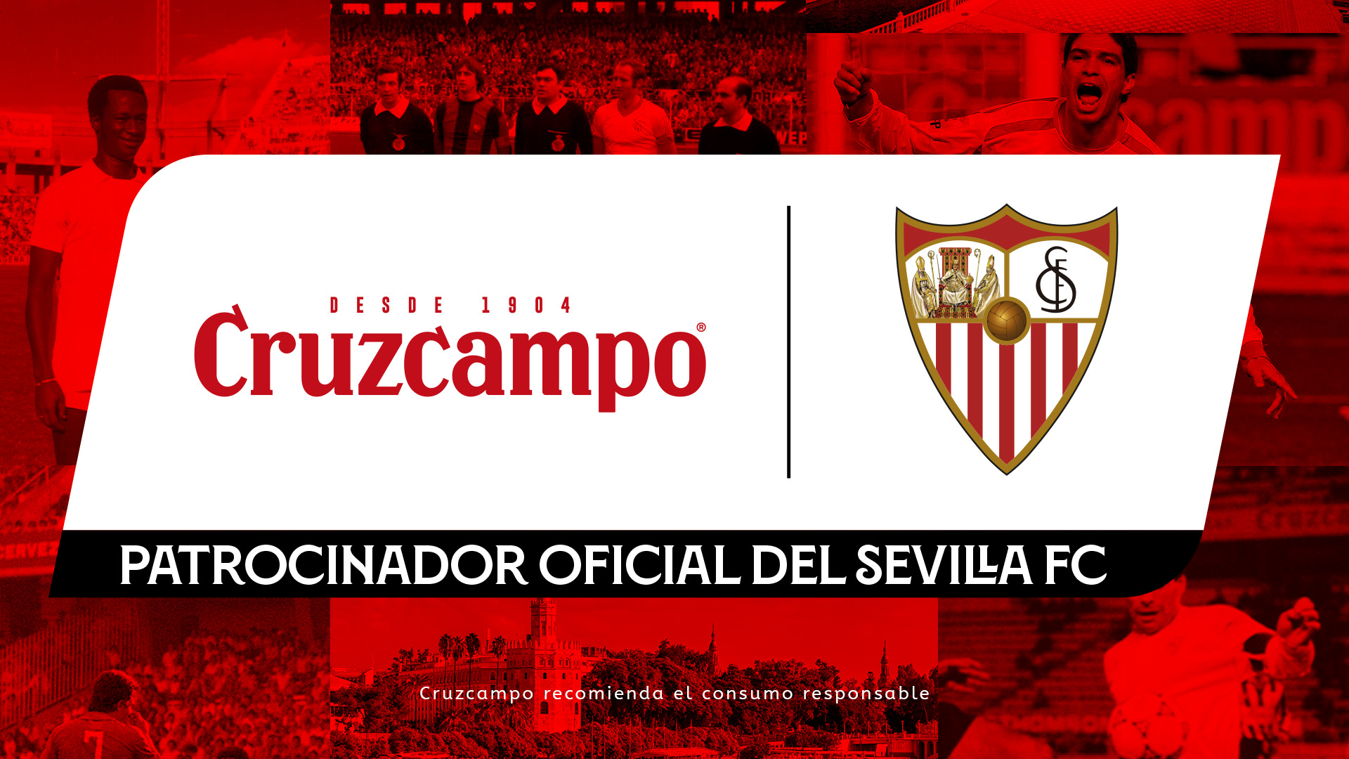El Sevilla FC renueva con Cruzcampo hasta 2025 y eleva el