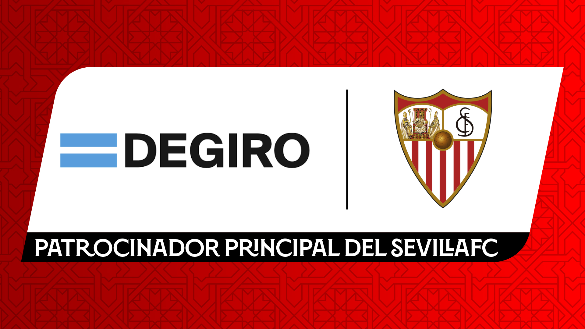 DEGIRO, nuevo patrocinador principal del Sevilla FC
