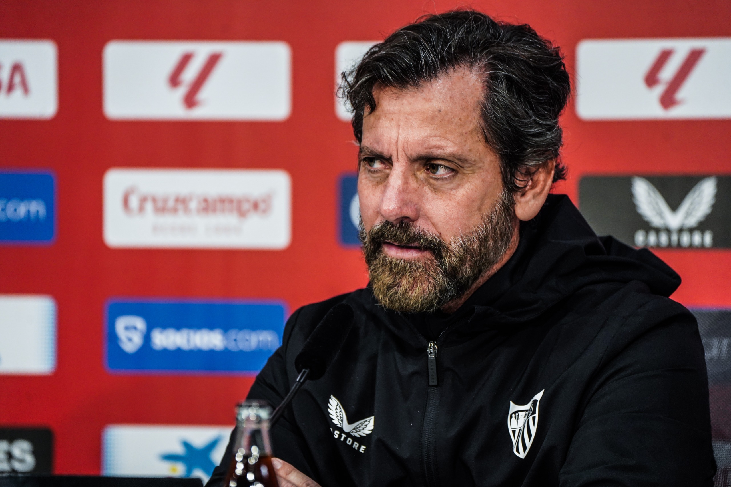 Sánchez Flores at the pre match press conference 