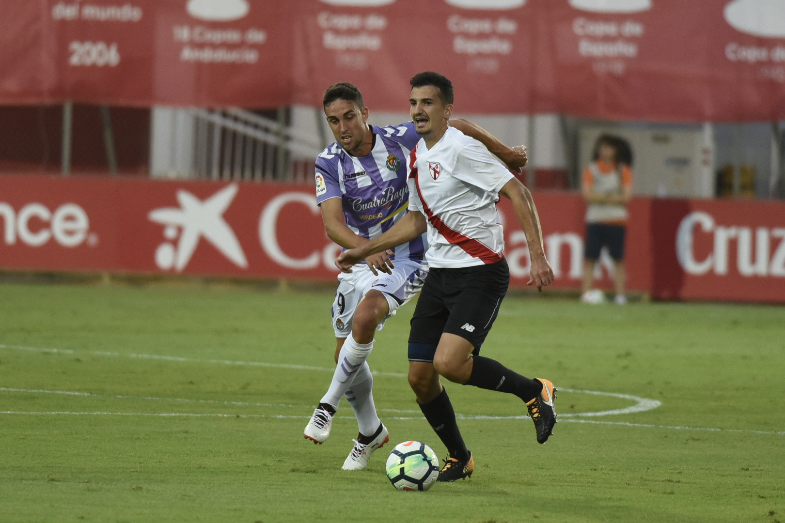 Álex Muñoz del Sevilla Atlético ante el Valladolid