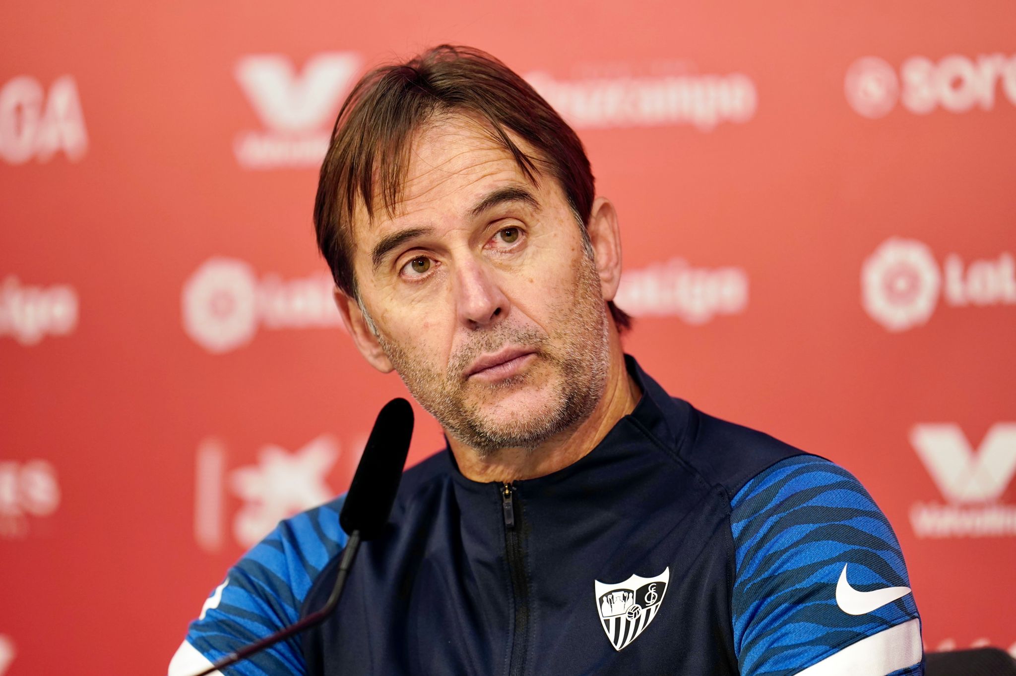 Julen Lopetegui's press conference prior the Real Betis-Sevilla FC cup tie 
