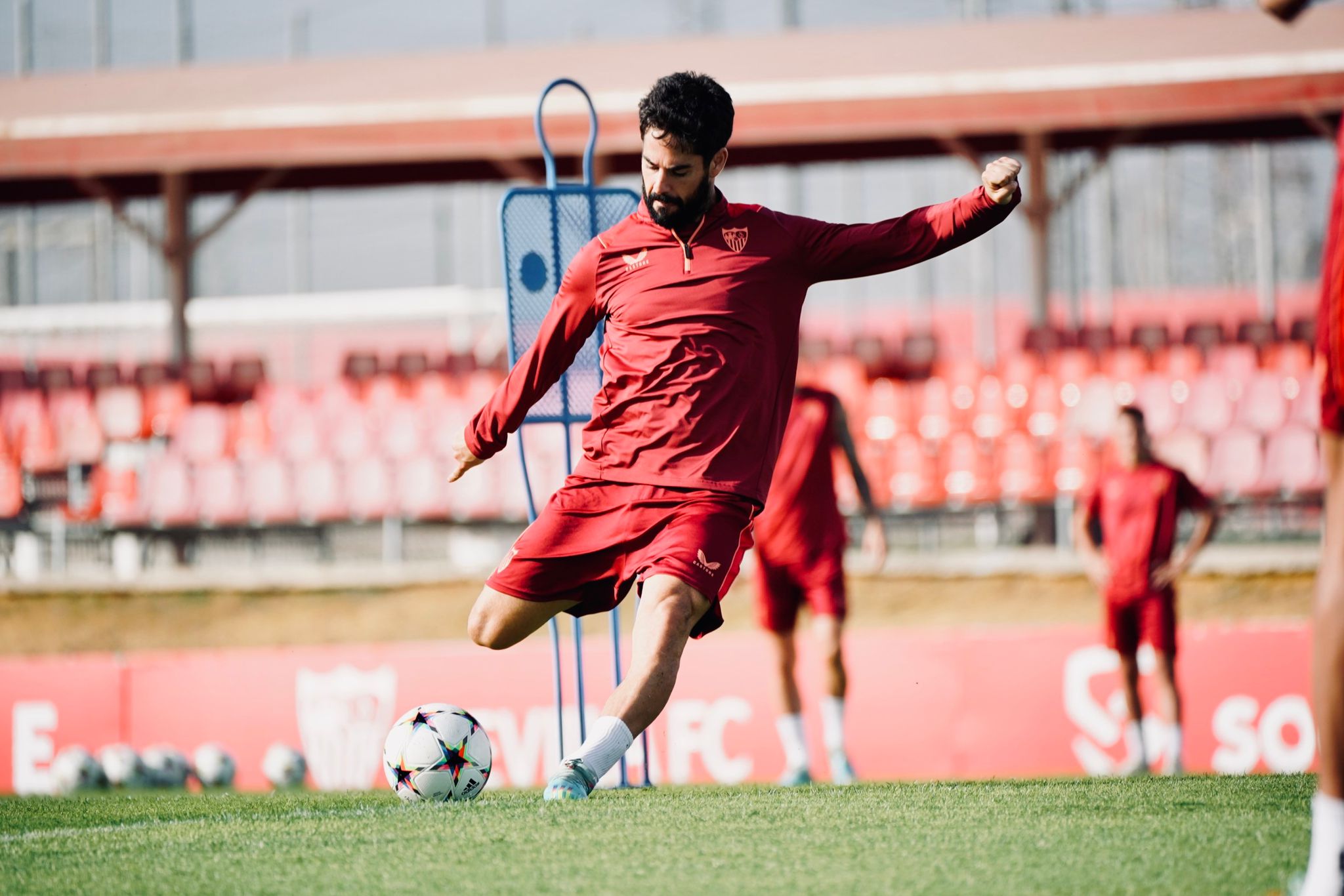 Entrenamiento del Sevilla FC el 24 de octubre