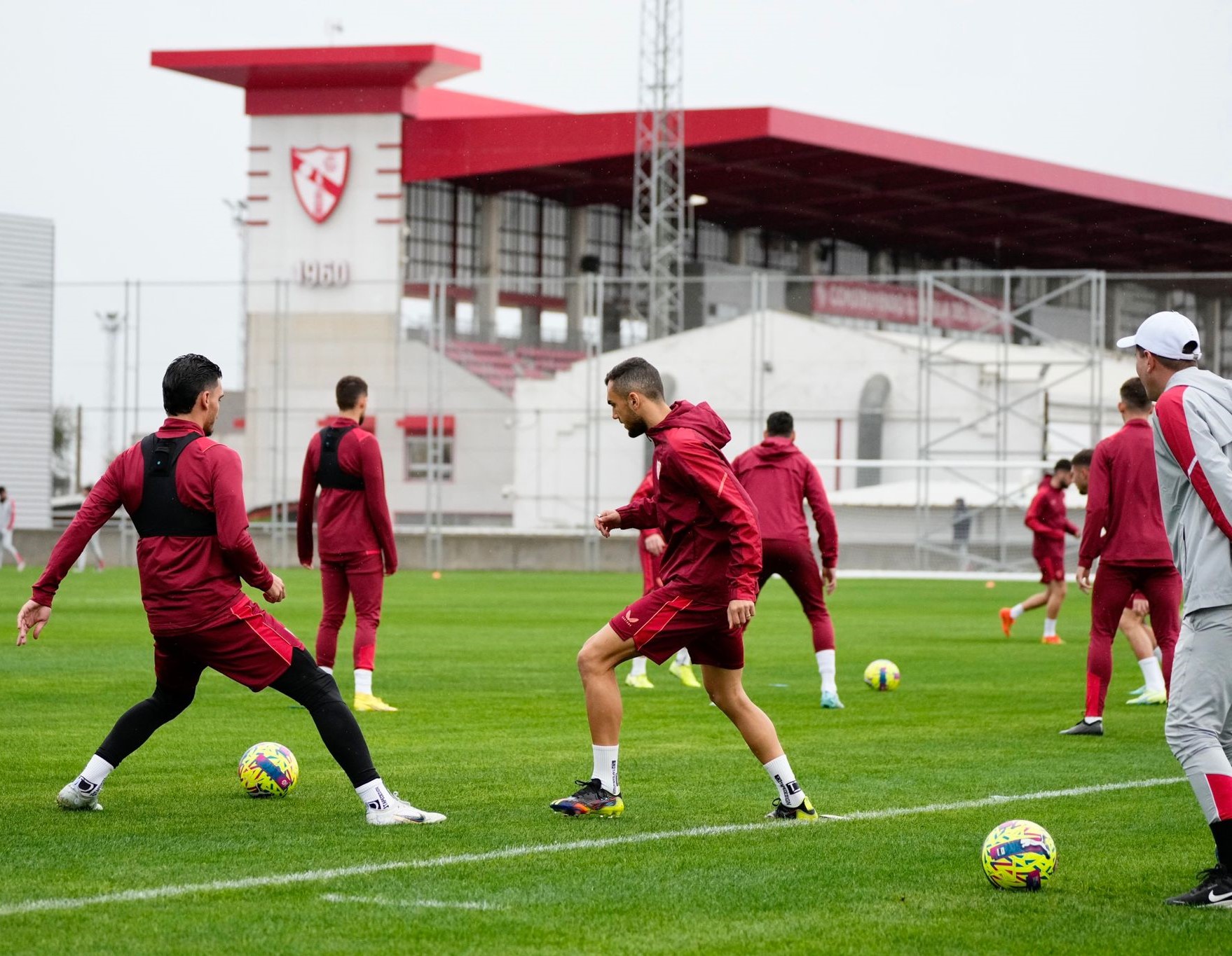 Entrenamiento del Sevilla FC el 5 de diciembre